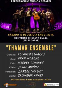 ESPECTÁCULO MÚSICA SEFARDÍ @ CONVENTO SANTA CLARA